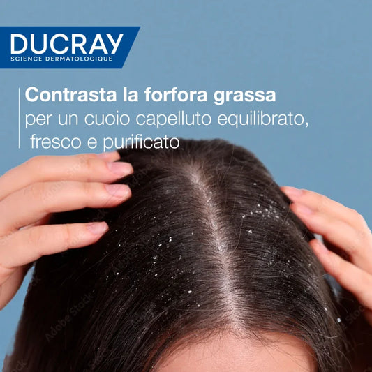 Ducray KELUAL SQUANORM Shampoo Antiforfora Grassa - Trattante Regolatore
