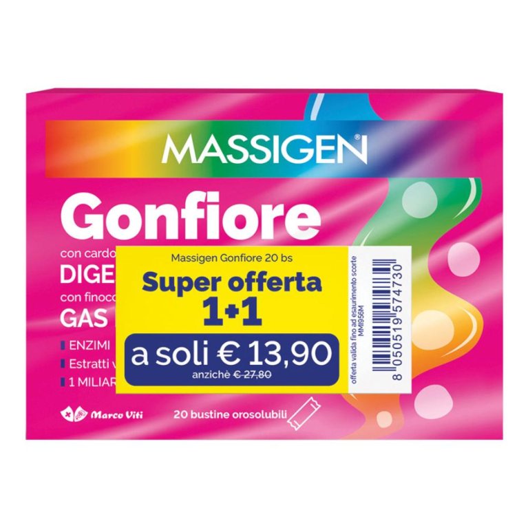 MASSIGEN GONFIORE CONFEZIONE DOPPIA 20+20 CAPSULE
