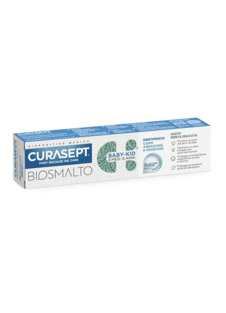 CURASEPT DENTIFRICIO BIO BABY KID GUSTO MENTA DAI 6 MESI