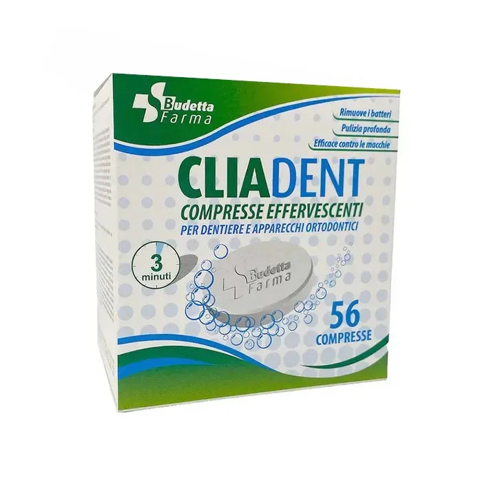 CLIADENT PASTICCHE PROTESI 56 COMPRESSE EFFERVESCENTI