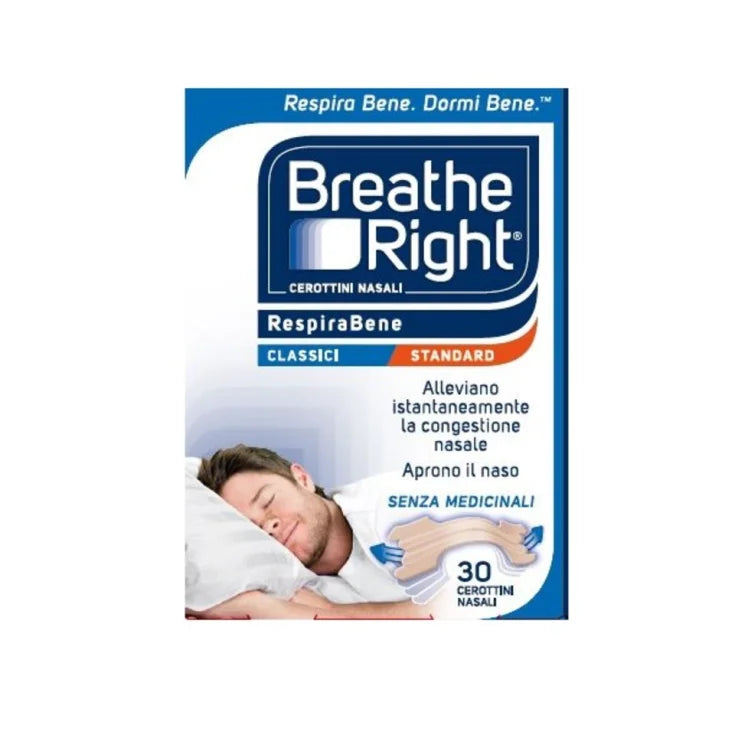 BREATH RIGHT CLASSICI 30 Cerottini Nasali - Dispositivo Medico