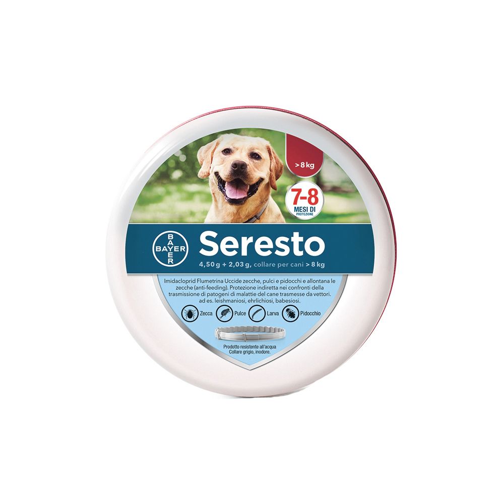 SERESTO COLLARE CANI PESO SUPERIORE A 8 Kg - 70 cm