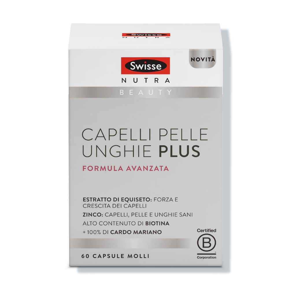 Swisse Capelli Pelle Unghie Plus Integratore - 60 Capsule Molli