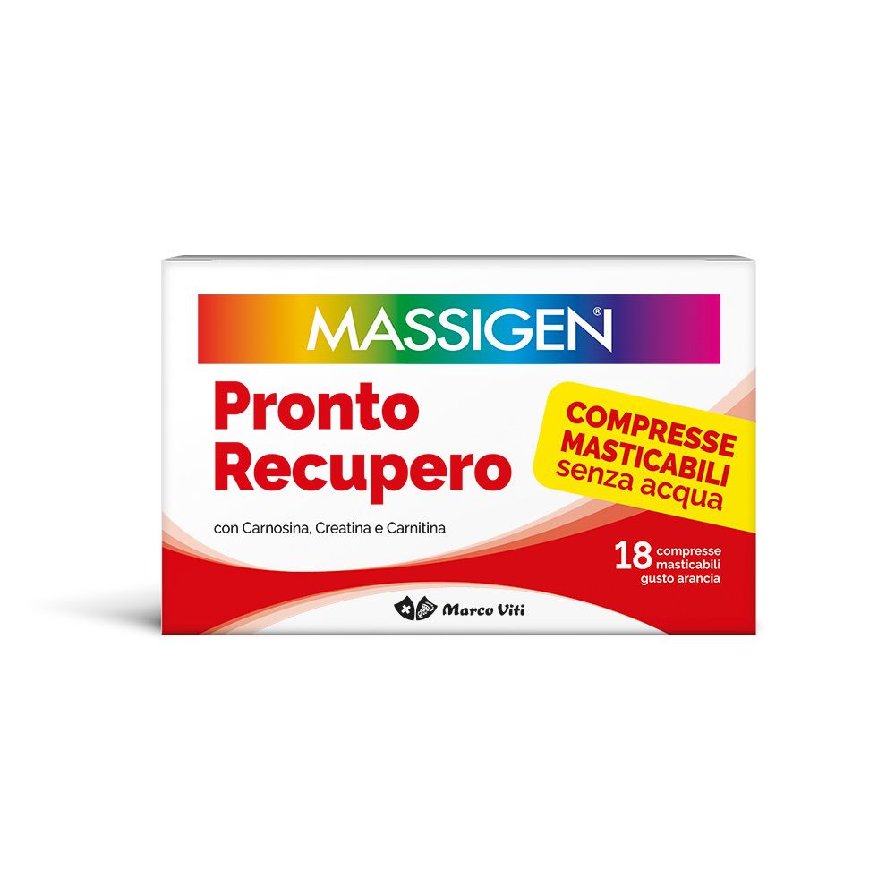 Pronto Recupero Massigen - 18 COMPRESSE MASTICABILI
