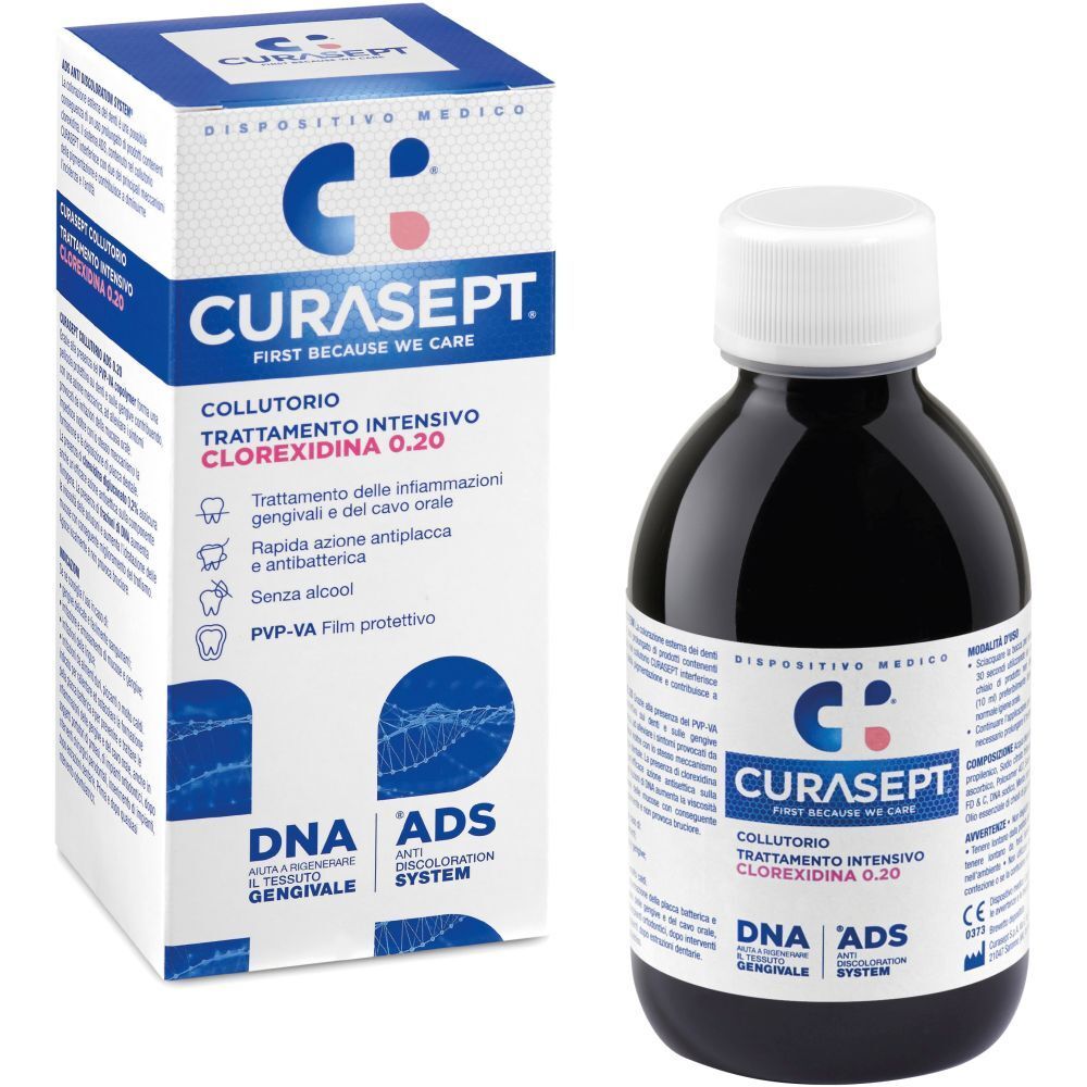CURASEPT COLLUTORIO CLOREXIDINA 0,20 200ML - TRATTAMENTO INTENSIVO