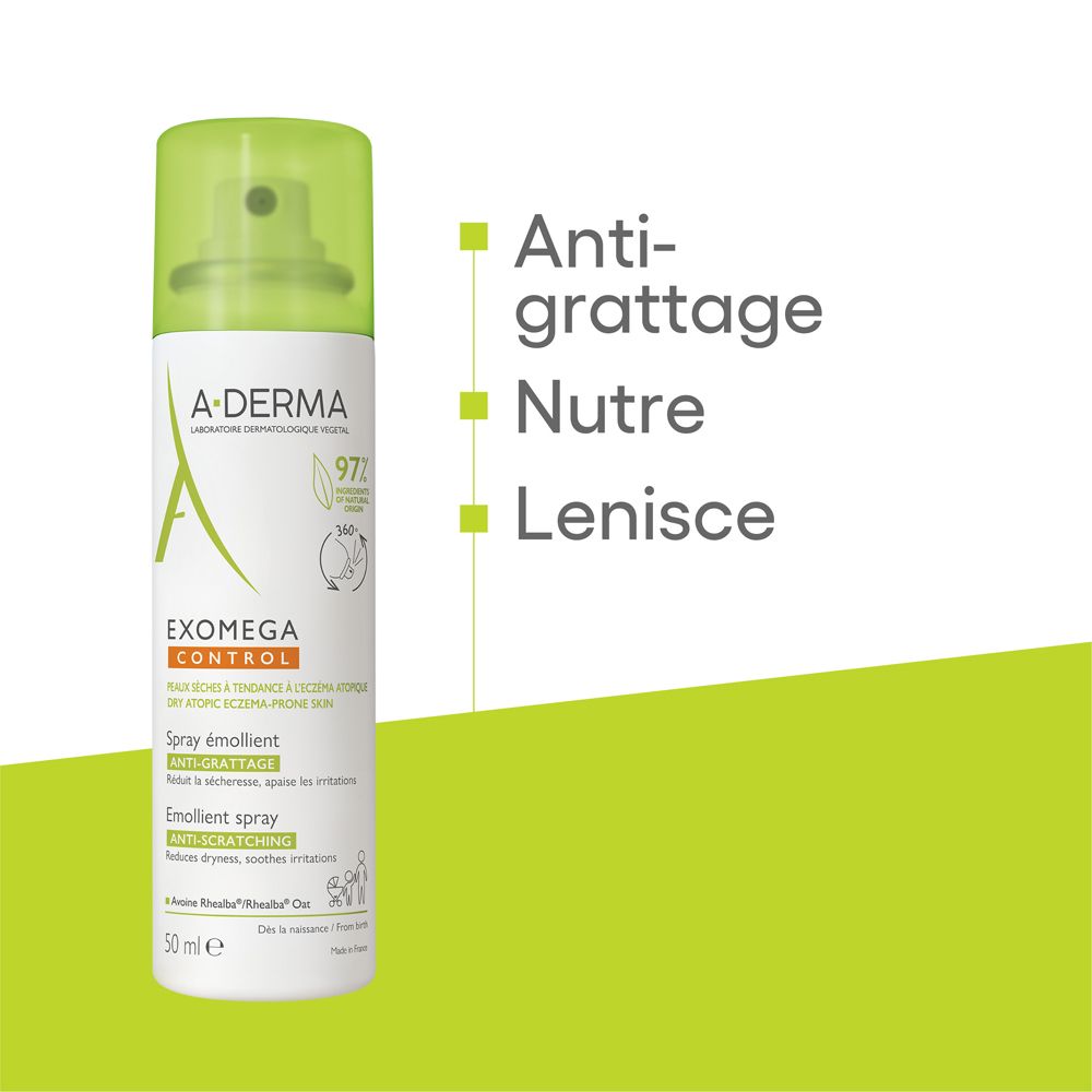 A-DERMA EXOMEGA CONTROL SPRAY EMOLIENTE anti-grattage 200ML