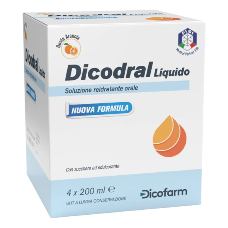 DICODRAL LIQUIDO 4 X 200ML - SOLUZIONE REIDRATANTE