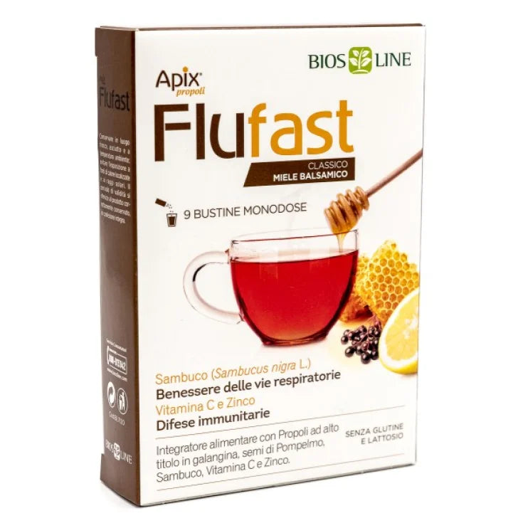 APIX FLUFAST RESPIRO BALSAMICO PROPOLI - 9 BUSTINE BIOSLINE
