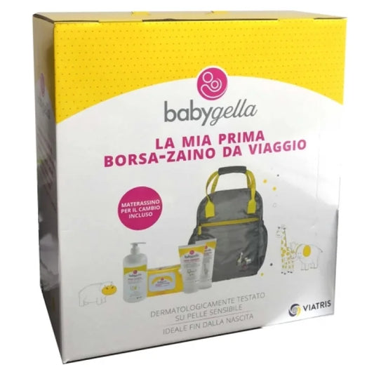 BABYGELLA PREBIOTIC BORSA - Bagno Delicato + crema + salviette + pasta
