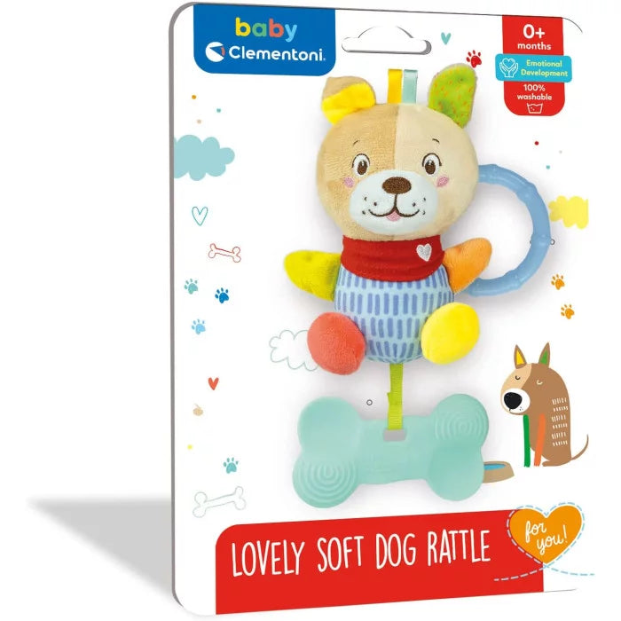 CLEMENTONI BABY MORBIDO CAGNOLINO SONAGLINO - Lovely Soft Dog peluche