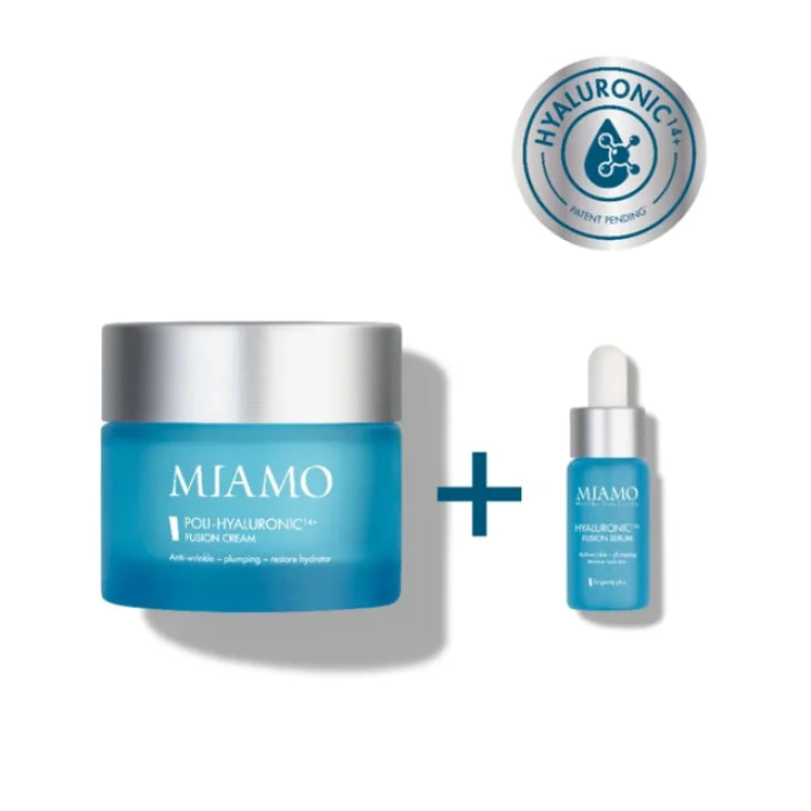 MIAMO Poly-Hyaluronic 14+ Fusion Crema Viso 50ml + Hyaluron 14+ Fusion Siero 4ml