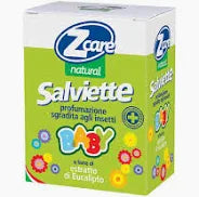 ZCARE NATURAL BABY 10 SALVIETTE Protezione zanzare dai 6 mesi di età
