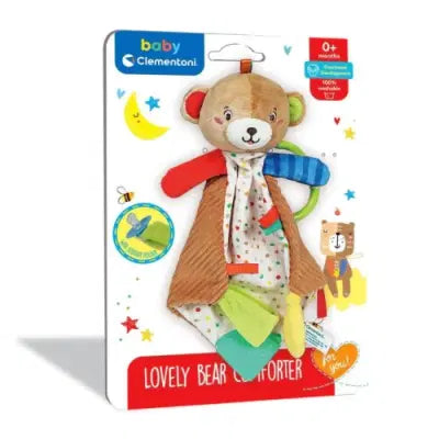 BABY CLEMENTONI - LOVELY BEAR Doudou Copertina Orsetto Peluche