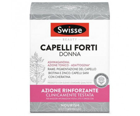 SWISSE Beauty CAPELLI FORTI DONNA 30 cpr azione rinforzante