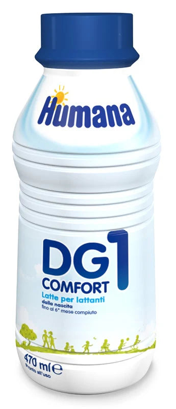 HUMANA DG COMFORT 1 LATTE IN BOTTIGLIA ALTA DIGERIBILITA' 470ML