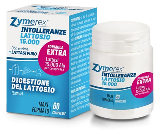 ZYMEREX INTOLLERANZA LATTOSIO 60CPR 15.000 ALU Lattasi