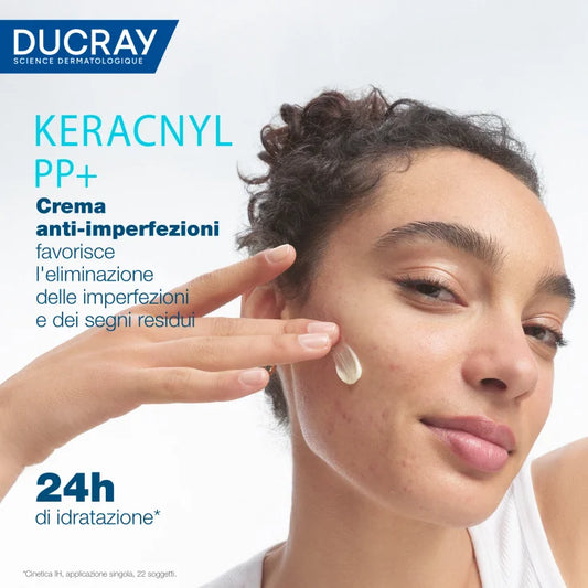 Ducray Keracnyl PP+ Crema anti-imperfezioni, pelle grassa a tendenza acneica, 30ml