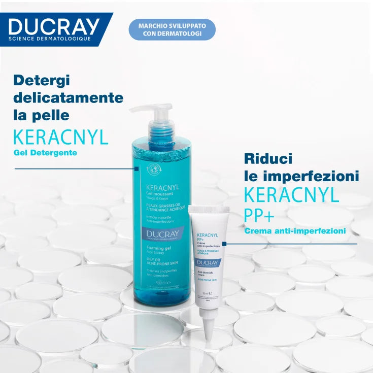 DUCRAY KERACNYL GEL DETERGENTE 400ML - Pelle Grassa a Tendenza Acneica
