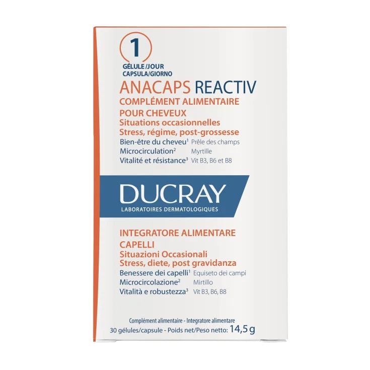 ANACAPS REACTIV 30 CAPSULE DUCRAY - INTEGRATORE CAPELLI