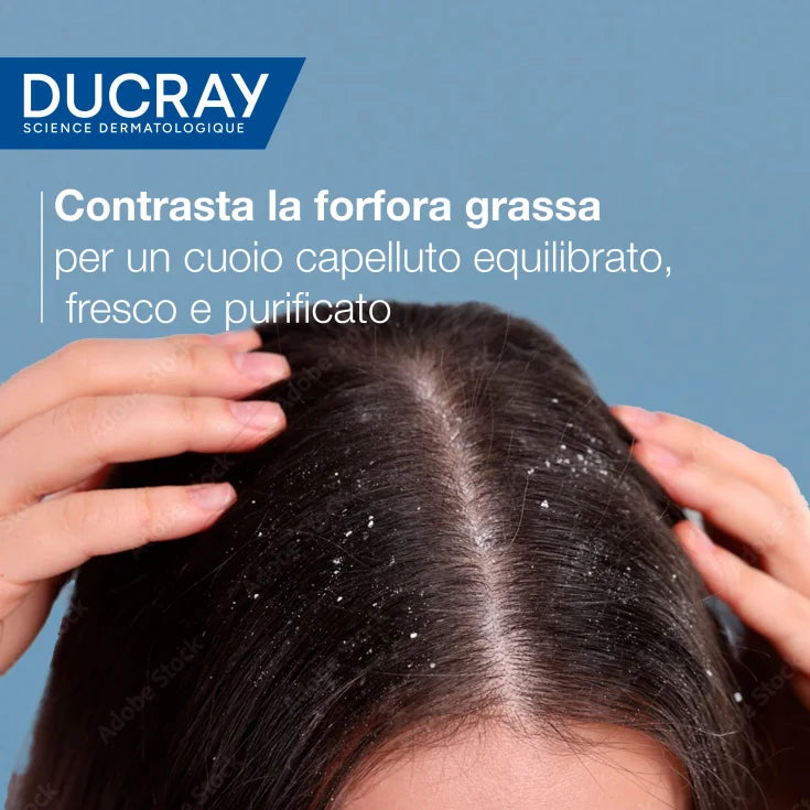 Ducray KELUAL SQUANORM Shampoo Antiforfora Grassa - Trattante Regolatore