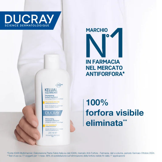 Ducray KELUAL SQUANORM Shampoo Antiforfora Secca - Trattante Idratante