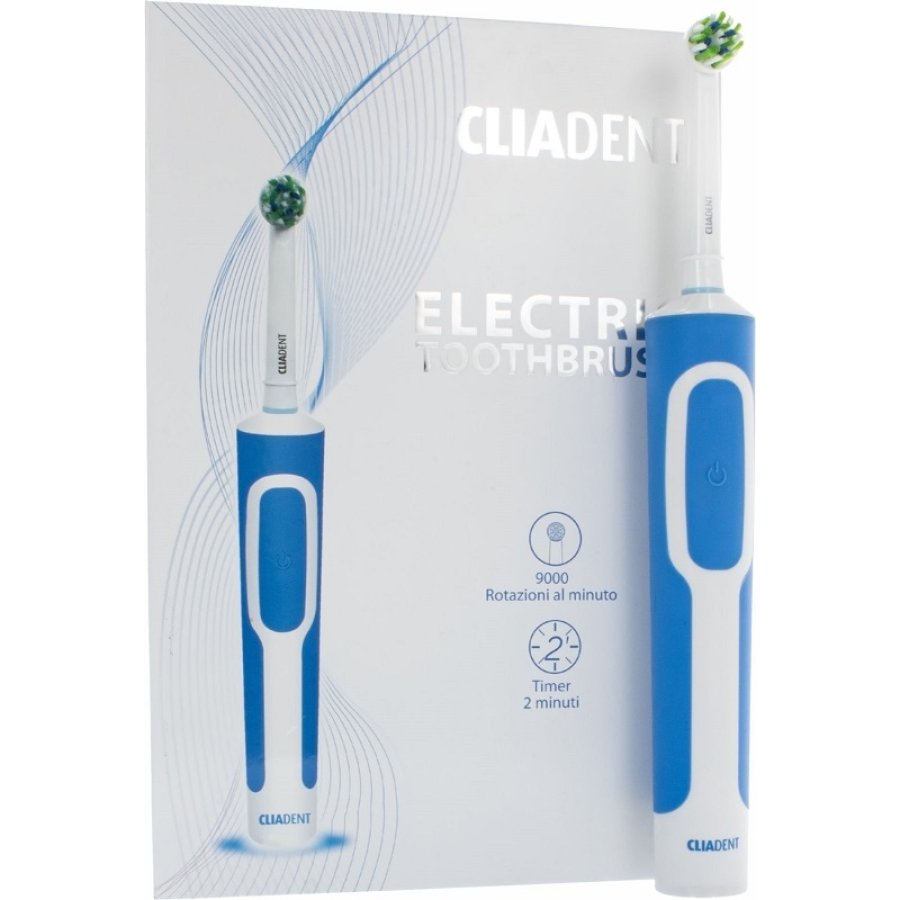 CLIADENT SPAZZOLINO ELETTRICO ROTANTE + 2 TESTINE