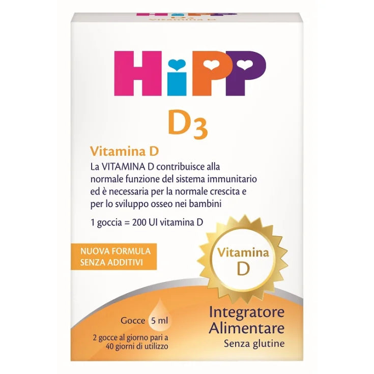 HIPP D3 GOCCE 5ML - INTEGRATORE VITAMINA D