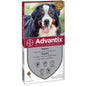 Advantix Spot-On Antiparassitario cani 4 Pipette - Marrone 40 - 60 Kg