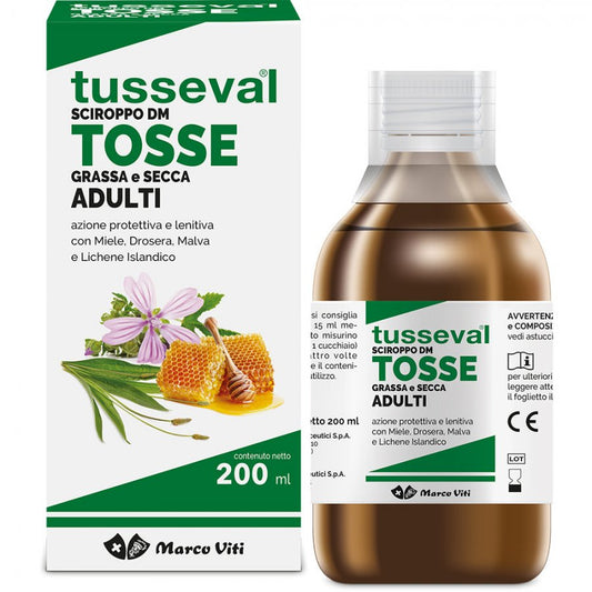 TUSSEVAL SCIROPPO TOSSE SECCA E GRASSA ADULTI 200ML
