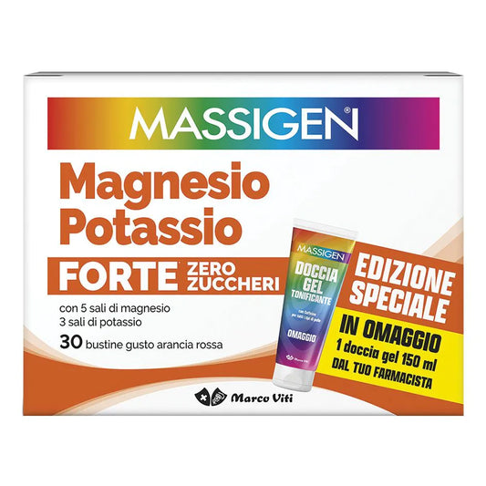 MASSIGEN MAGNESIO POTASSIO FORTE 30 BUSTINE + GEL DOCCIA OMAGGIO