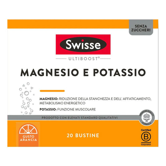 SWISSE MAGNESIO E POTASSIO 20 BUSTINE SENZA ZUCCHERO