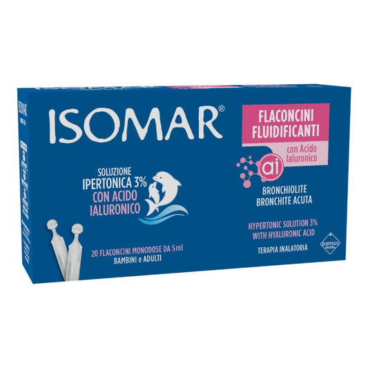ISOMAR Soluzione Ipertonica 3% con acido ialuronico - 20 Flaconcini