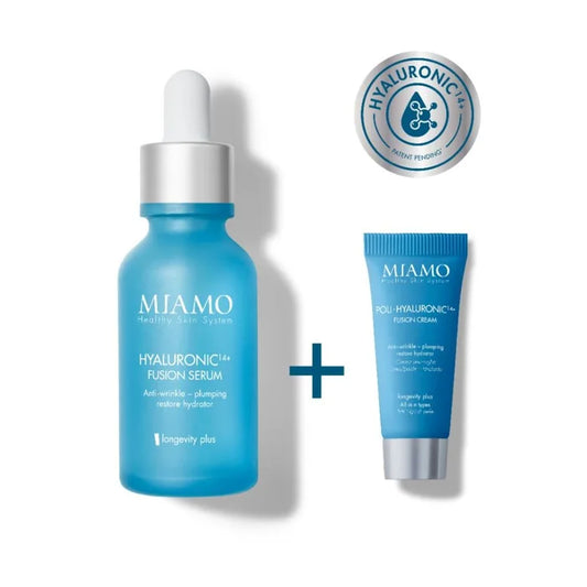 MIAMO Hyaluron 14+ Fusion Serum Siero 30ml + Poly-Hyaluronic 14+ Fusion Cream Crema Viso 5ml