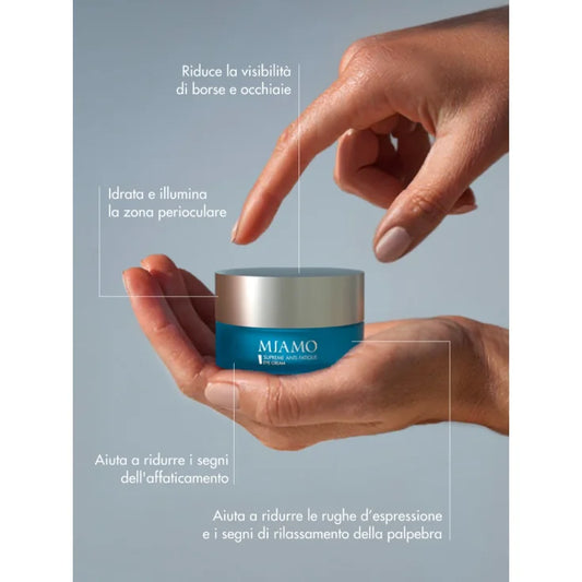 MIAMO Supreme Anti Fatigue Eye Cream Crema Contorno Occhi Anti-borse e Occhiaie 15 ml