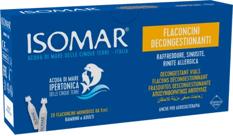 Isomar Soluzione Decongestionante Nasale 20x5ml Flaconcini