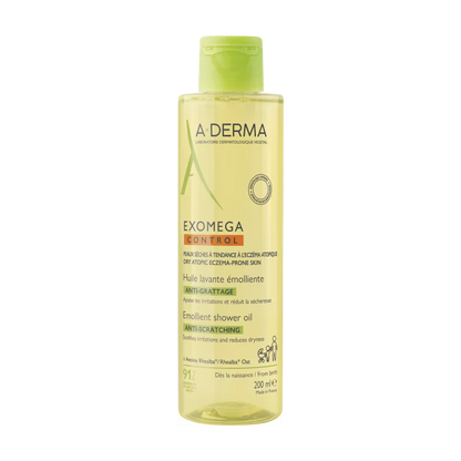 A-DERMA EXOMEGA CONTROL OLIO lavante Emolliente Anti-Grattage 200ML