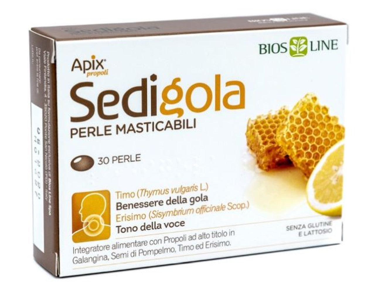 APIX PRO SEDIGOLA Bios Line Propoli 30 Perle Masticabili