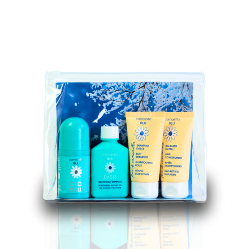 CAMOMILLA BLU XMASE EDITION travel kit Deodorante + bagnodoccia + shampoo + balsamo
