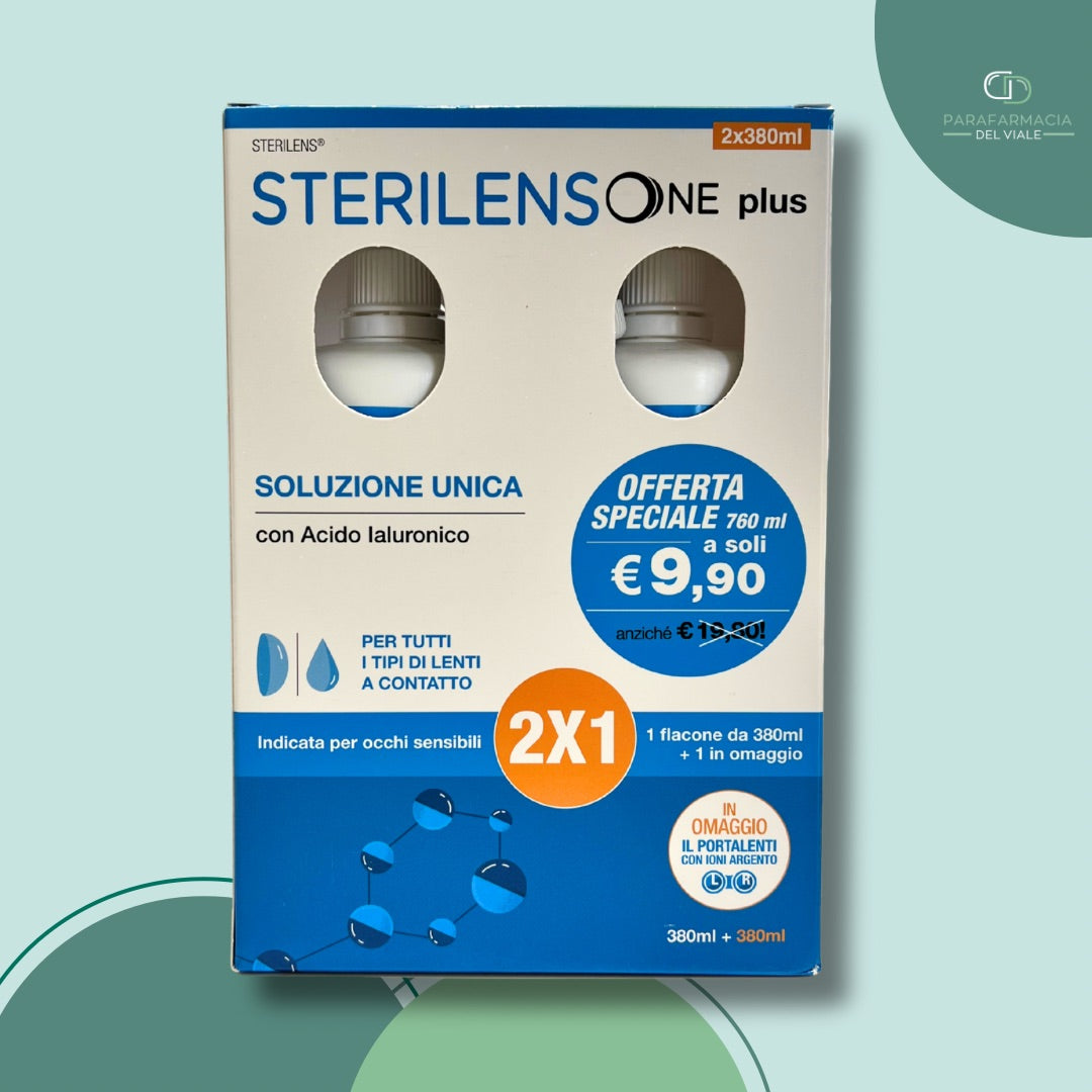 STERILENS ONE PLUS SOLUZIONE PER LENTI A CONTATTO 2X1 380ml+380ml