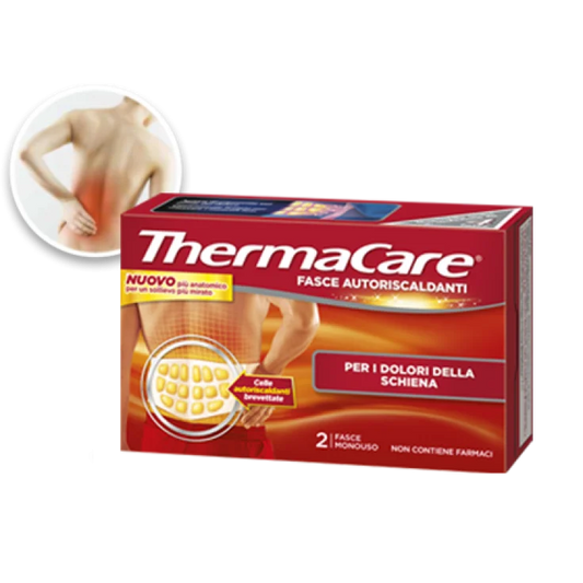 THERMACARE FASCE AUTORISCALDANTI SCHIENA 2 FASCE
