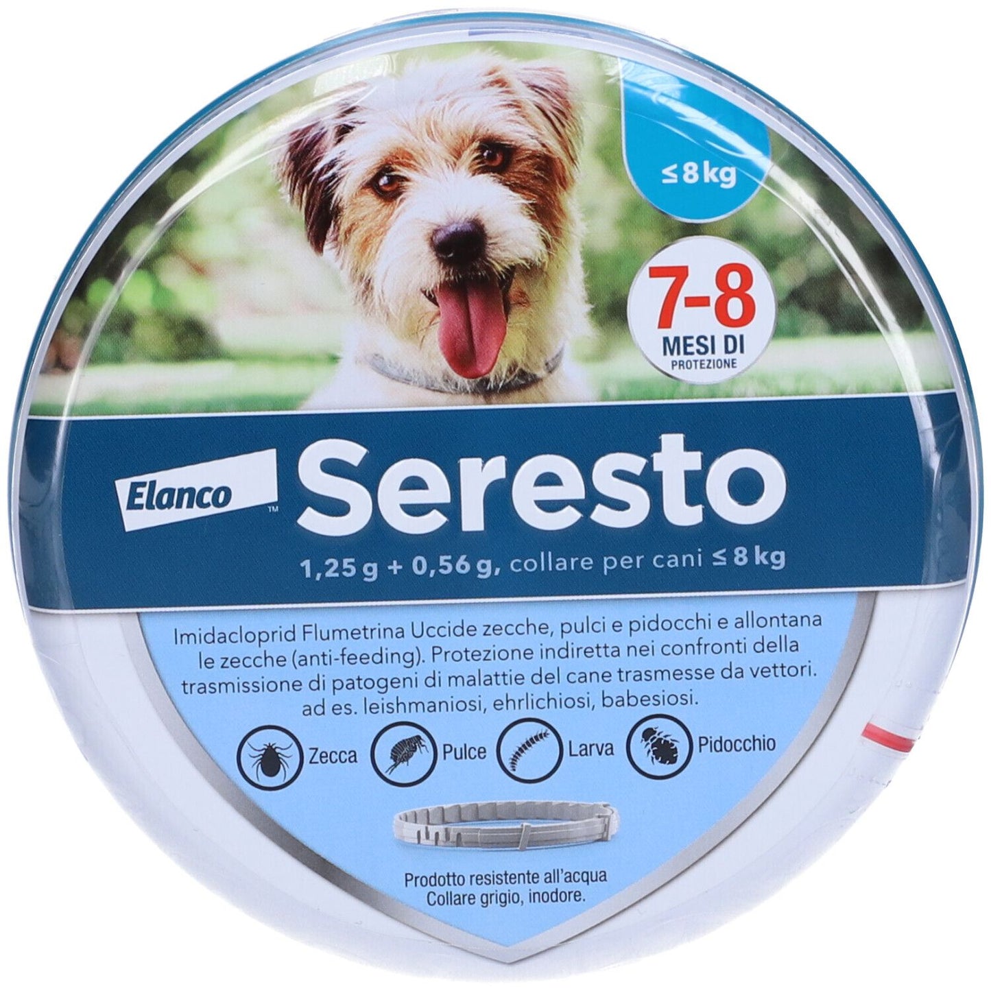 SERESTO COLLARE ANTIPARASSITARIO CANI FINO A 8KG - 38CM