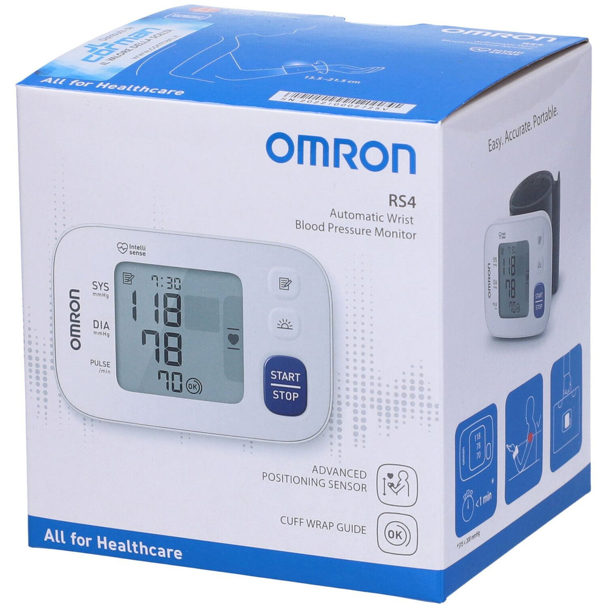 Omrom RS4 Sfigmomanometro Da Polso - MISURATORE PRESSIONE DA POLSO
