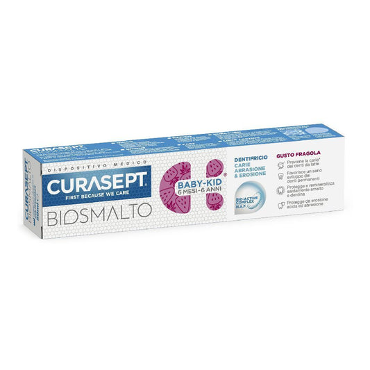 CURASEPT DENTIFRICIO BIO BABY GUSTO FRAGOLA DAI 6 MESI