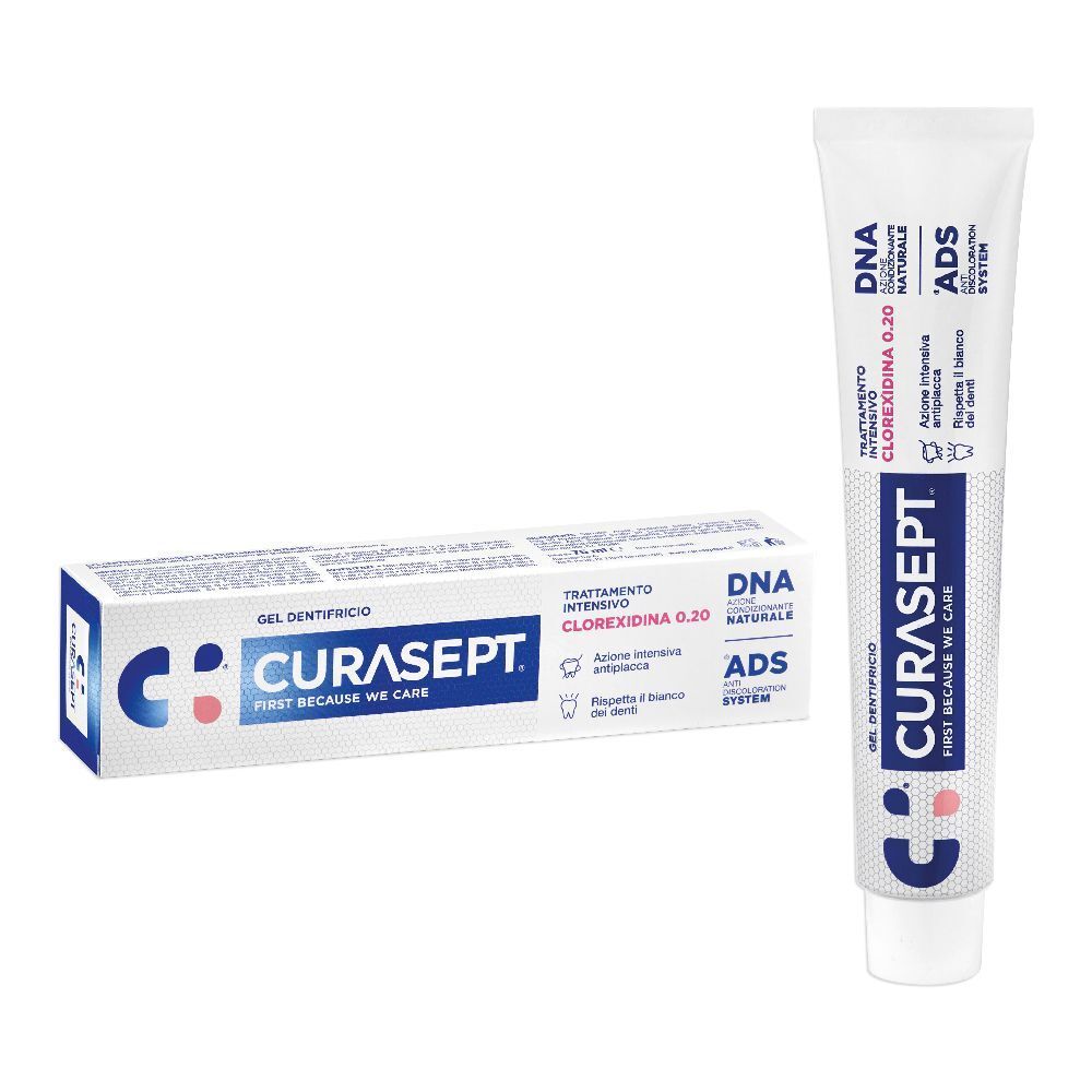 CURASEPT DENTIFRICIO CLOREXIDINA 0,20 + DNA - TRATTAMENTO INTENSIVO