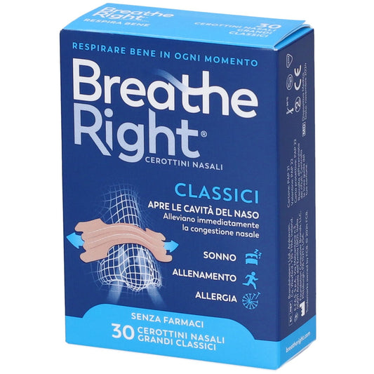 BREATH RIGHT CLASSICI GRANDI 30 CEROTTI NASALI
