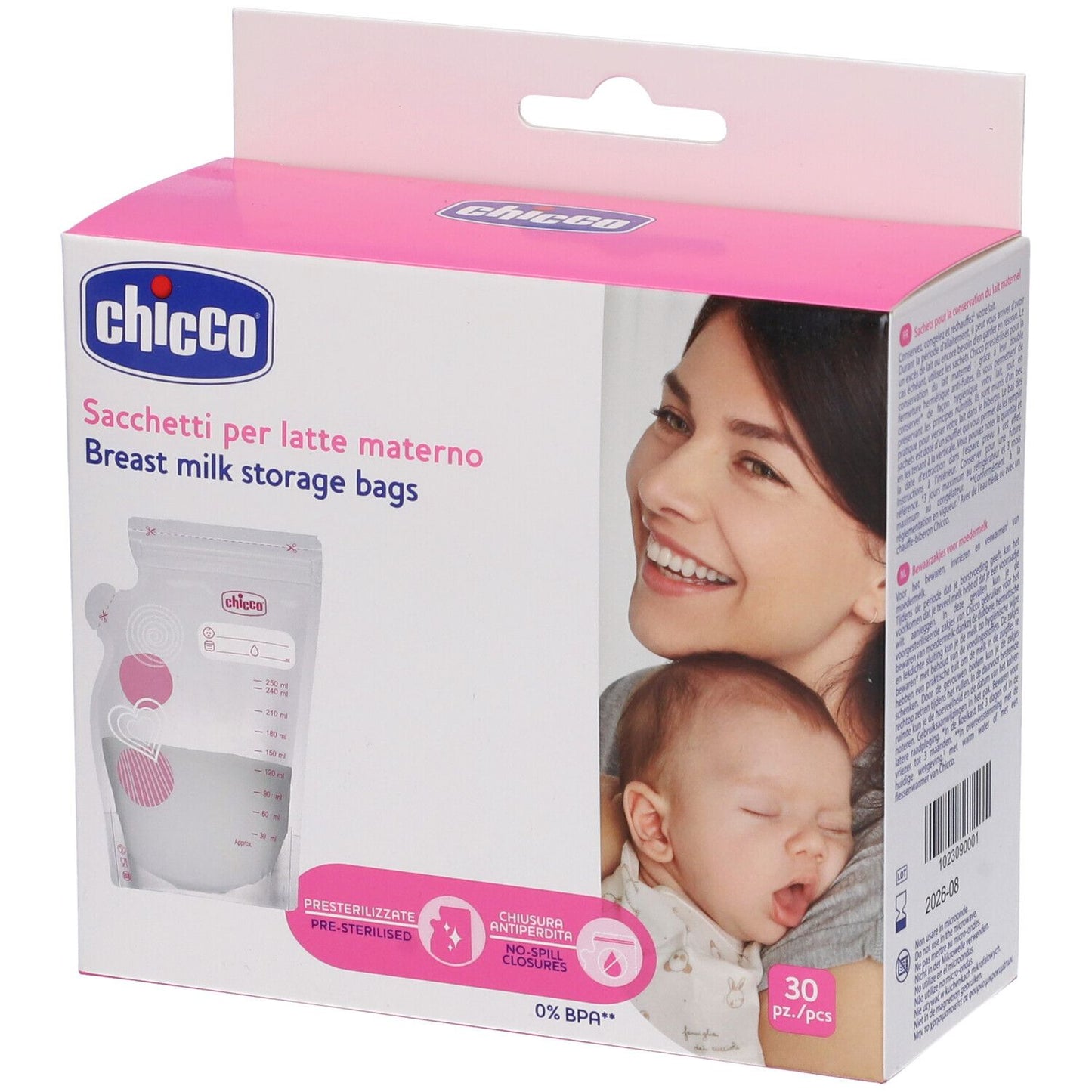 CHICCO SACCA LATTE 30 PEZZI
