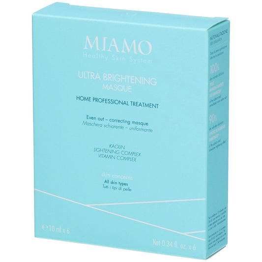 MIAMO Ultra Brightening Masque Maschera Viso Anti-Macchie Schiarente 6x10 ml