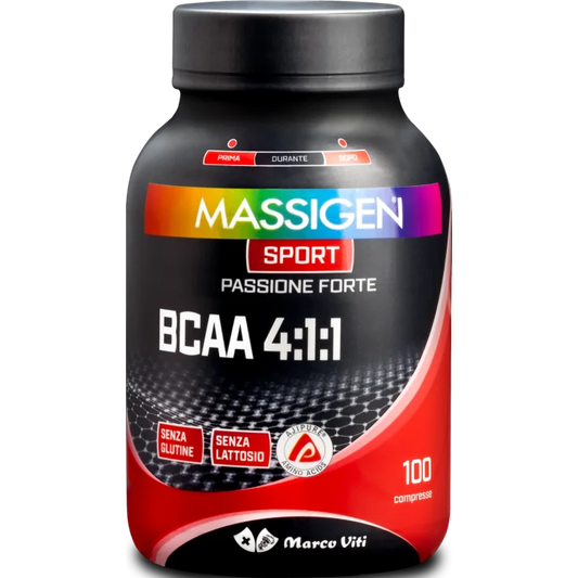MASSIGEN SPORT BCAA 4:1:1 AMMINOACIDI - 100 CAPSULE