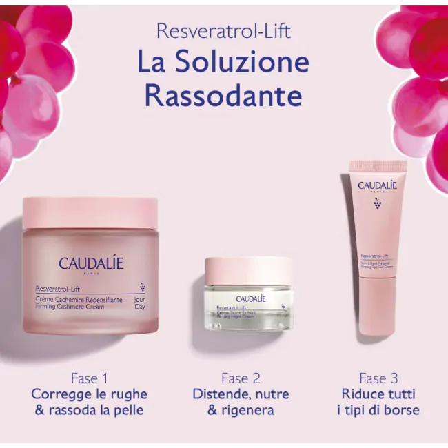 CAUDALIE Cofanetto Soluzione Rassodante Crema Cachemire+ Crema notte + Contorno occhi