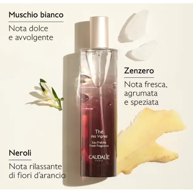 CAUDALIE The des Vignes Acqua Fresca Profumata + Gel Doccia + Candela